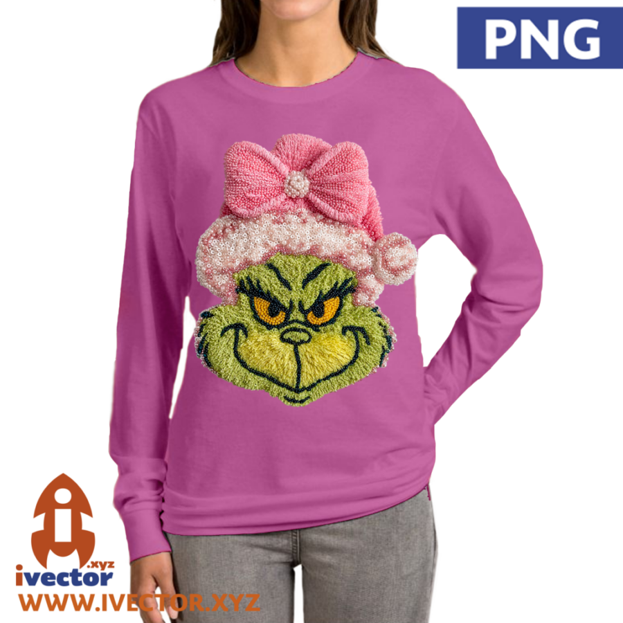 GRINCH-ROSA-LASO-CROCHET-PNG-ALTA-CALIDAD-P3 GRINCH ROSA LASO CROCHET PNG ALTA CALIDAD