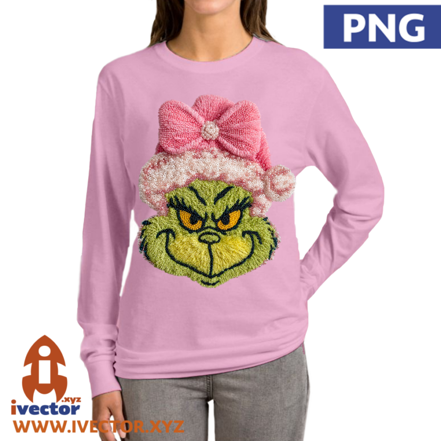 GRINCH-ROSA-LASO-CROCHET-PNG-ALTA-CALIDAD-P4 GRINCH ROSA LASO CROCHET PNG ALTA CALIDAD
