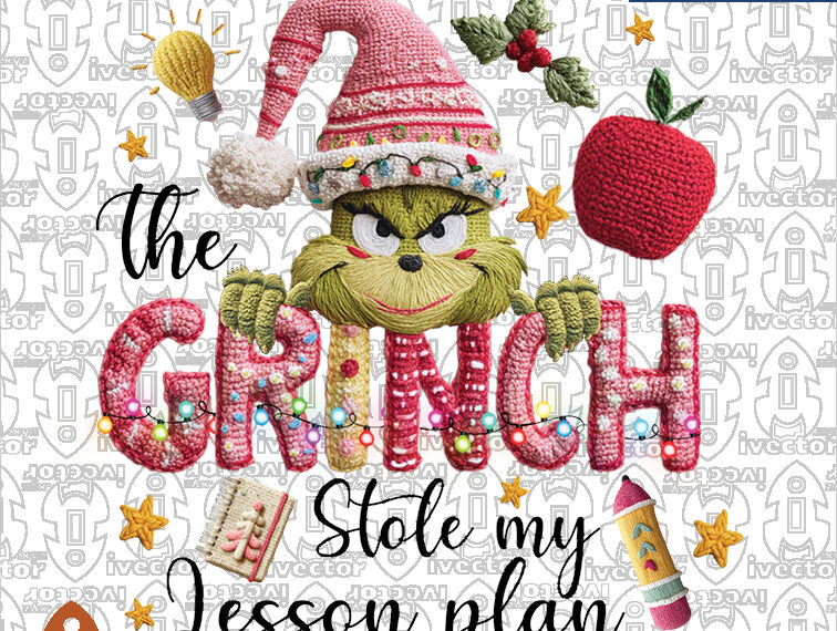 GRINCH ROSA MAESTRO CROCHET PNG ALTA CALIDAD