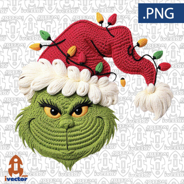 GRINCH-ROSTRO-NAVIDENO-ESTILO-CROCHET-600x600 Ivector - Recursos Ilimitados DTF