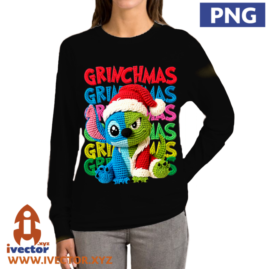 GRINCH-STITCH-ADORABLE-LETRAS-CROCHET-PNG-ALTA-CALIDAD-P2 GRINCH STITCH ADORABLE LETRAS CROCHET PNG ALTA CALIDAD