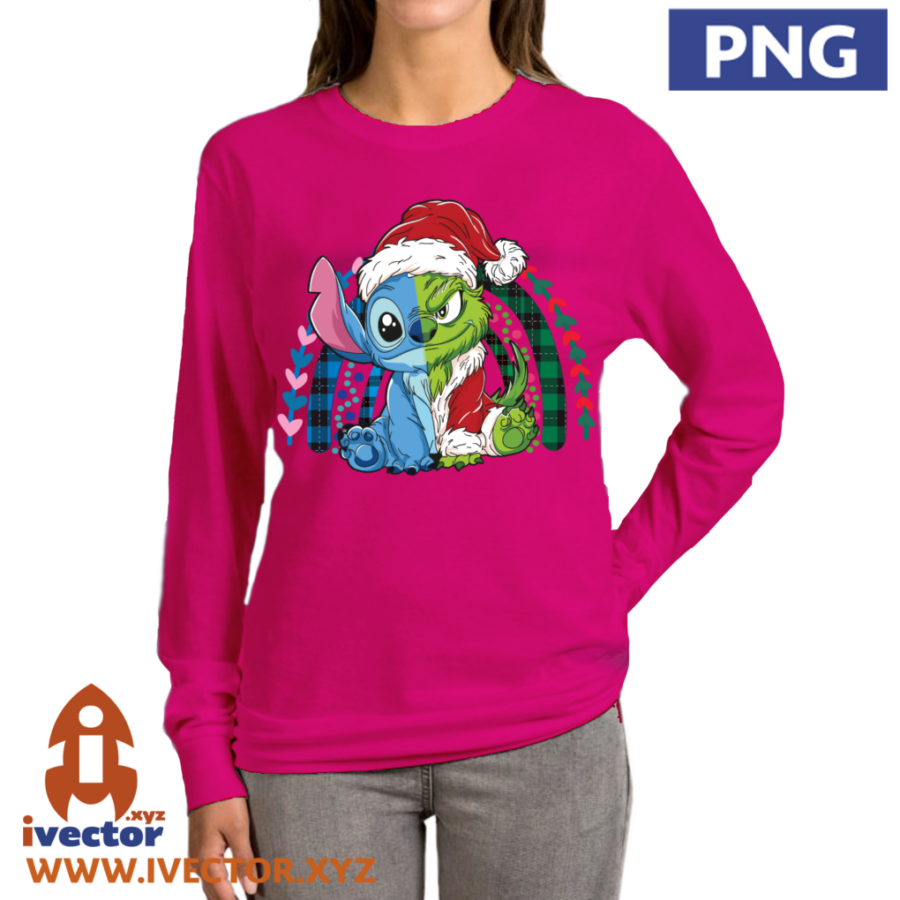 GRINCH-STITCH-ARCO-NAVIDENO-VECTOR-EDITABLE-EPS-PDF-01-P5 GRINCH STITCH ARCO NAVIDEÑO VECTOR EDITABLE EPS PDF