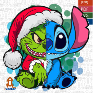 GRINCH-STITCH-MERRY-CHRISTMAS-VECTOR-EDITABLE-300x300 VECTORES Y RECURSOS