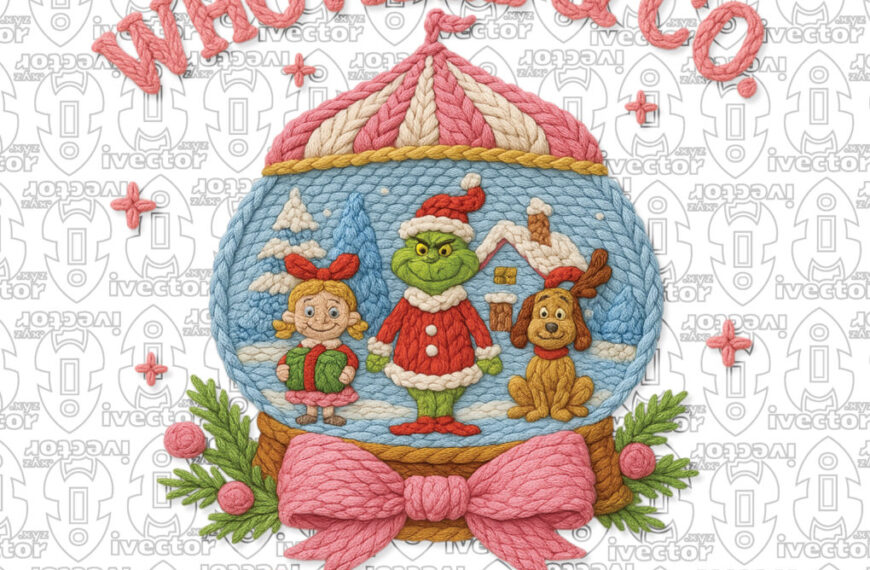 GRINCH WHOVILLE CROCHET PNG ALTA CALIDAD