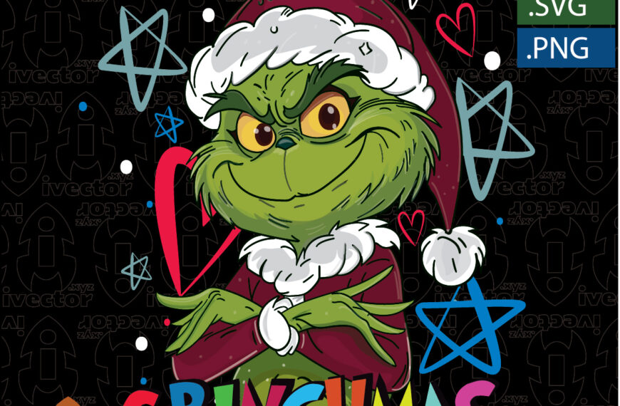 GRINCHMAS ESTRELLAS VECTOR EDITABLE