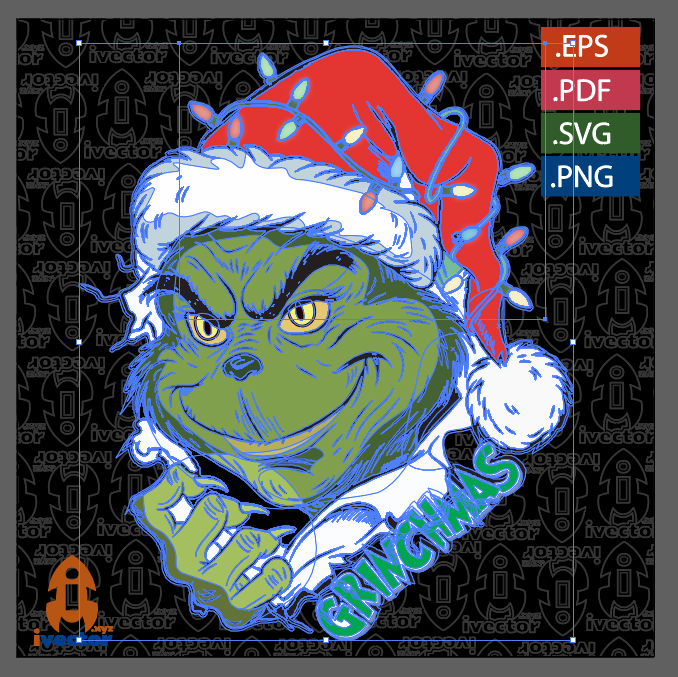 GRINCHMAS-GRINCH-GRIETA-VECTOR-EDITABLE_Mesa-de-trabajo-2 GRINCHMAS GRINCH GRIETA VECTOR EDITABLE