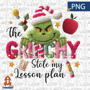 GRINCHY-STOLE-LESSON-PLAN-CROCHET-PNG-ALTA-CALIDAD-300x300 VECTORES Y RECURSOS