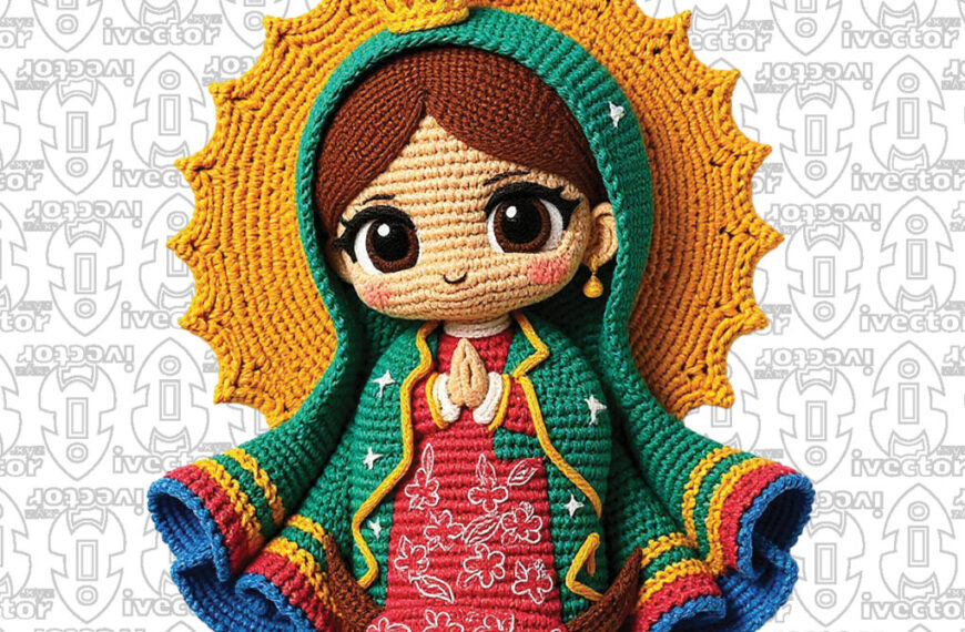 GUADALUPANA CROCHET PNG ALTA CALIDAD