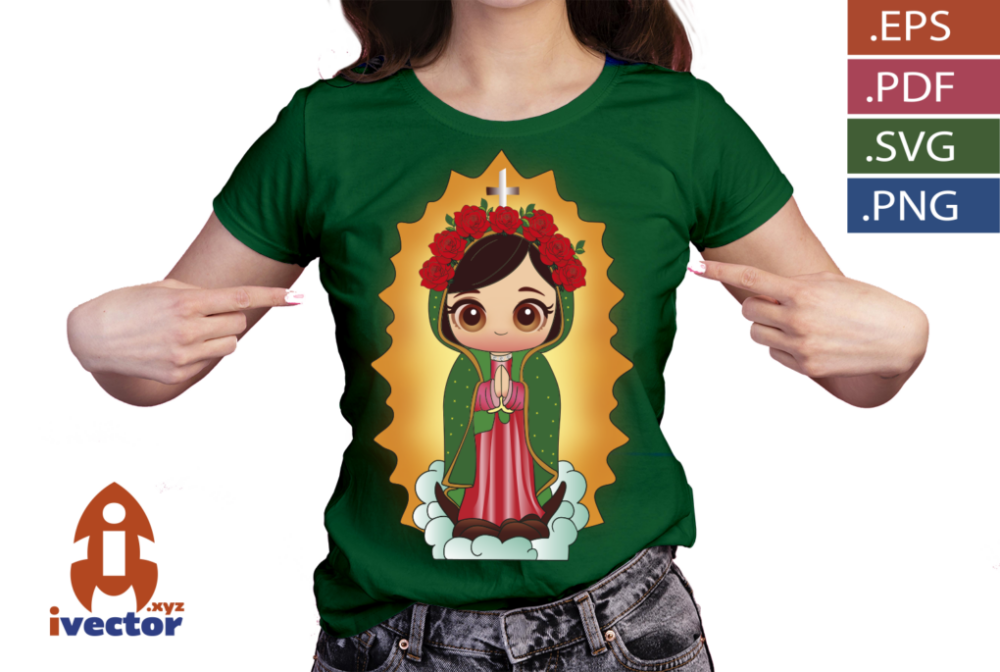 GUADALUPANA-MEXICANA-VECTOR-EDITABLE_O4 GUADALUPANA MEXICANA VECTOR EDITABLE