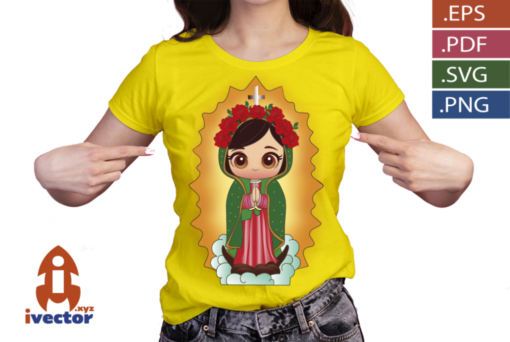 GUADALUPANA-MEXICANA-VECTOR-EDITABLE_O5 GUADALUPANA MEXICANA VECTOR EDITABLE