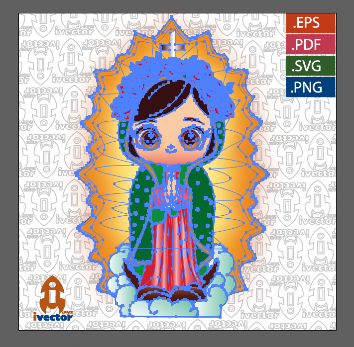 GUADALUPANA-MEXICANA-VECTOR-EDITABLE_P2 GUADALUPANA MEXICANA VECTOR EDITABLE