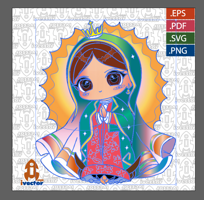 GUADALUPANA-VECTOR-EDITABLE-EPS-PDF_P1 GUADALUPANA VECTOR EDITABLE EPS PDF