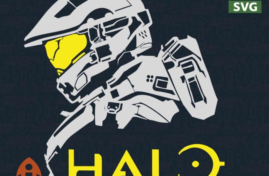 HALO VECTOR CORTE VINIL EDITABLE