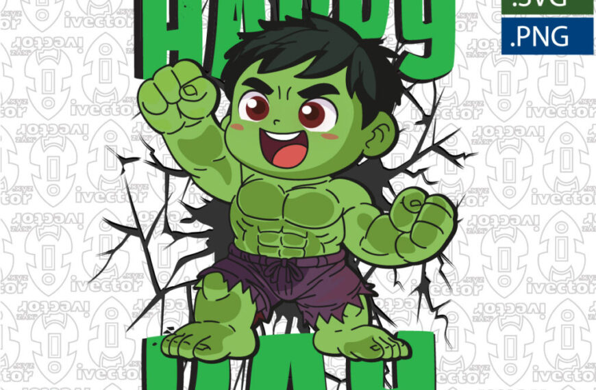HAPPY DAY HULK VECTOR EDITABLE