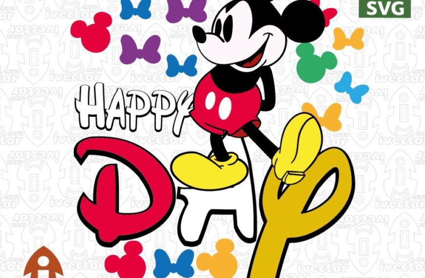 HAPPY DAY MICKEY VECTOR EDITABLE