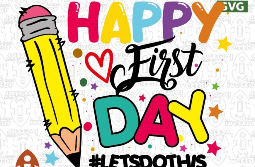 HAPPY FIRST DAY DIA DEL MAESTRO VECTOR EDITABLE