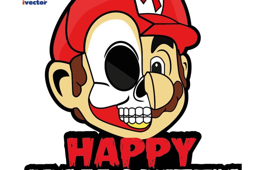 HAPPY HALLOWEEN MARIO BROS EPS PDF VECTOR