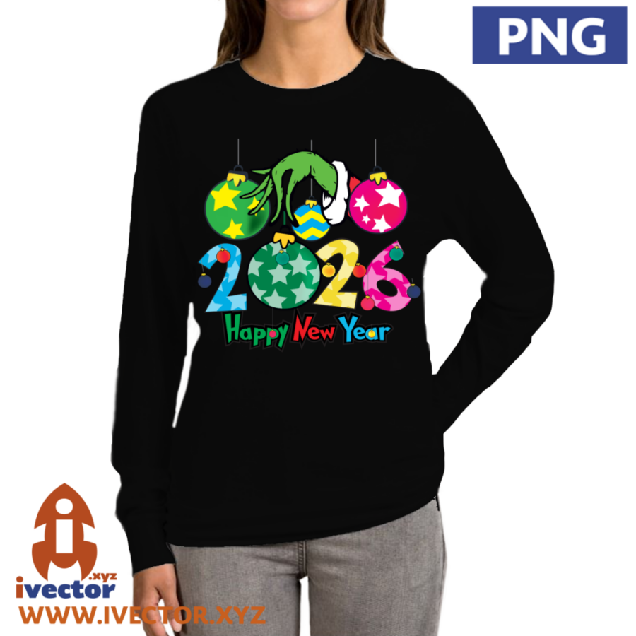 HAPPY-NEW-YEAR-2026-PNG-ALTA-CALIDAD-01-P2 HAPPY NEW YEAR 2026 GRINCH VECTOR EDITABLE