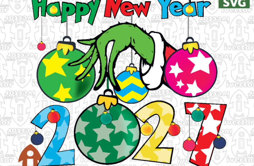 HAPPY NEW YEAR 2026 GRINCH VECTOR EDITABLE