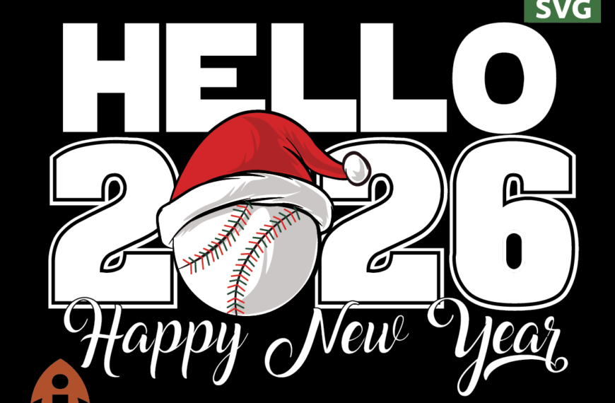 HAPPY NEW YEAR BASEBALL VECTOR EDITABLE