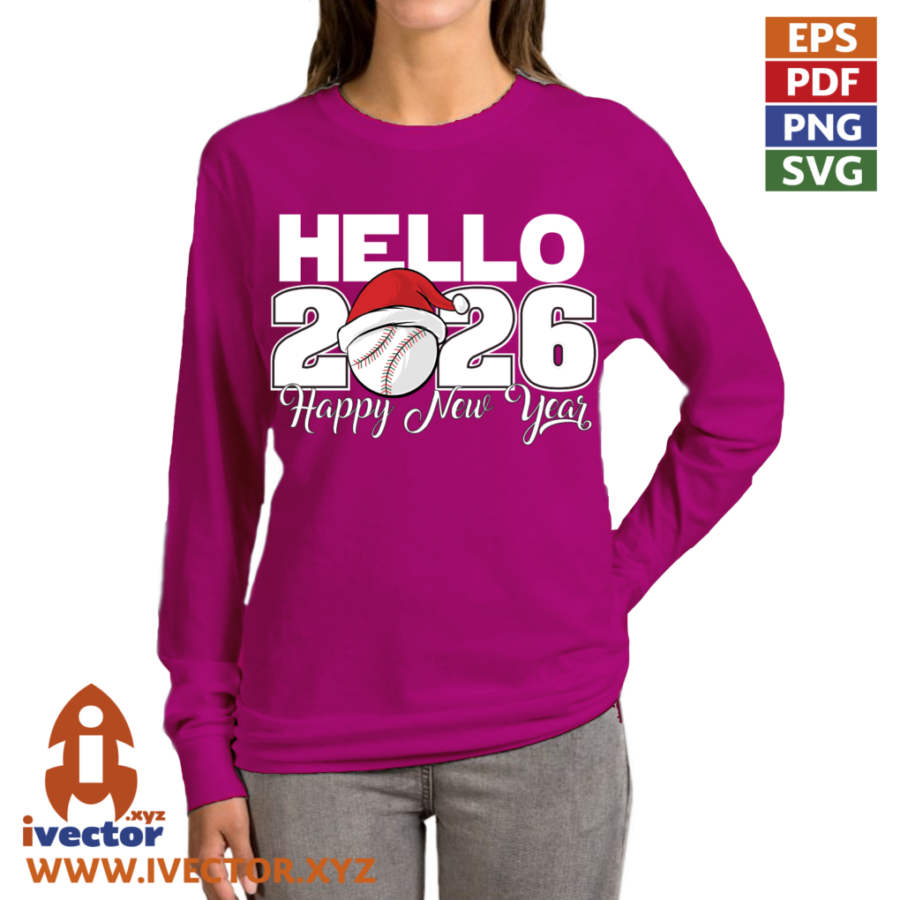 HAPPY-NEW-YEAR-BASEBALL-VECTOR-EDITABLE-P4-PNG HAPPY NEW YEAR BASEBALL VECTOR EDITABLE