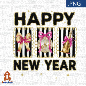 HAPPY-NEW-YEAR-GLITTER-CROCHET-NEGRO-300x300 VECTORES Y RECURSOS