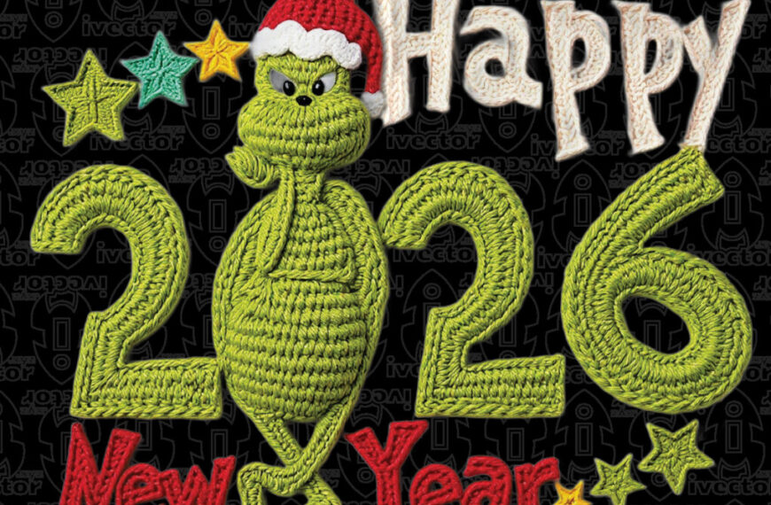 HAPPY NEW YEAR GRINCH 2026 CROCHET