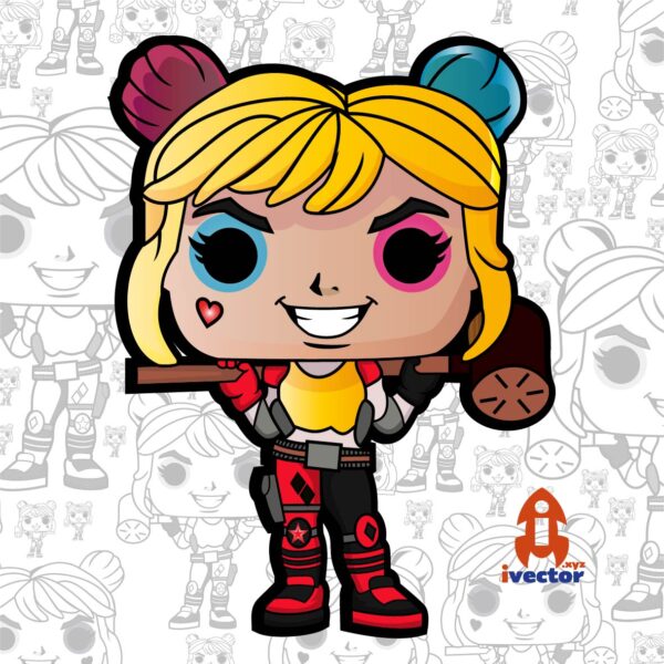 HARLEY-QUEEN-FUNKO-VECTOR-EDITABLE-EPS-PDF-01-600x600 Ivector - Recursos Ilimitados DTF