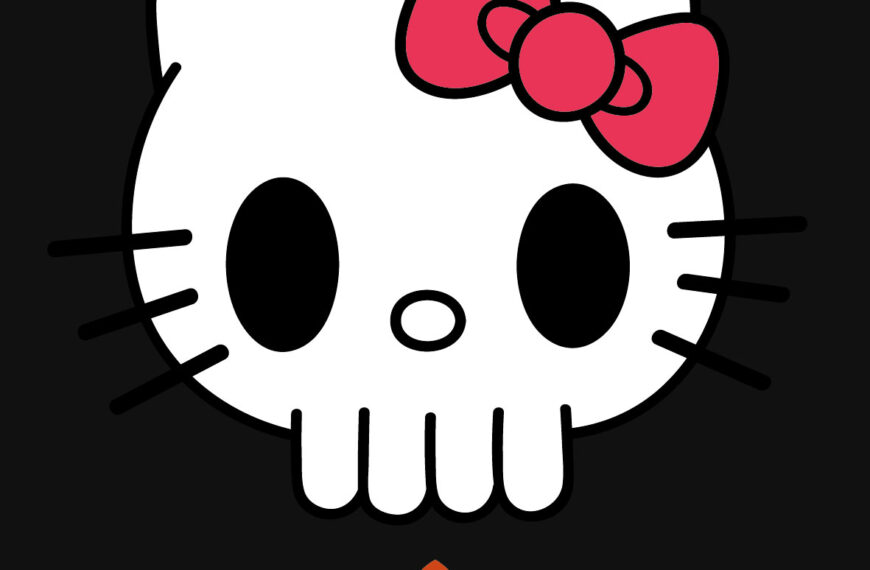 HELLO KITTY CALAVERA VECTOR HALLOWEEN DIA DE MUERTOS VECTOR EPS PDF EDITABLE