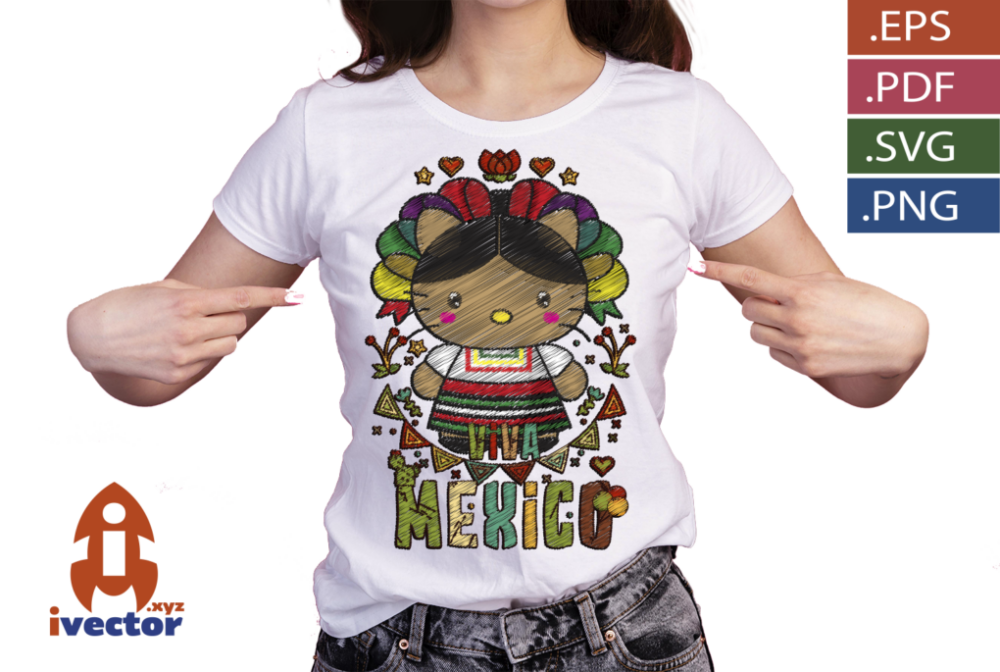 HELLOW-KITTI-MEXICANO-BORDADO-VECTORP5P HELLO KITTY MEXICANO BORDADO VECTOR