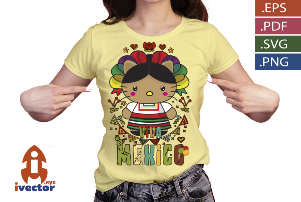HELLOW-KITTI-MEXICANO-VECTOR-EDITABLE-EPS-PDF_P2 HELLOW KITTI MEXICANO VECTOR EDITABLE EPS PDF