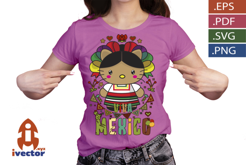 HELLOW-KITTI-MEXICANO-VECTOR-EDITABLE-EPS-PDF_P6 HELLOW KITTI MEXICANO VECTOR EDITABLE EPS PDF