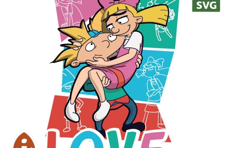 HEY ARNOLD SAN VALENTIN VECTOR EDITABLE