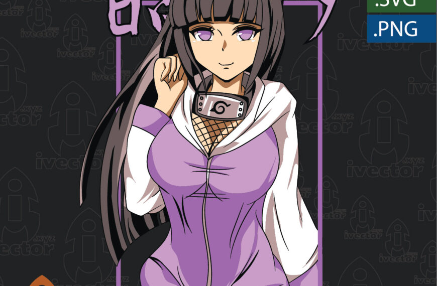 HINATA HYUGA NARUTO VECTOR EDITABLE