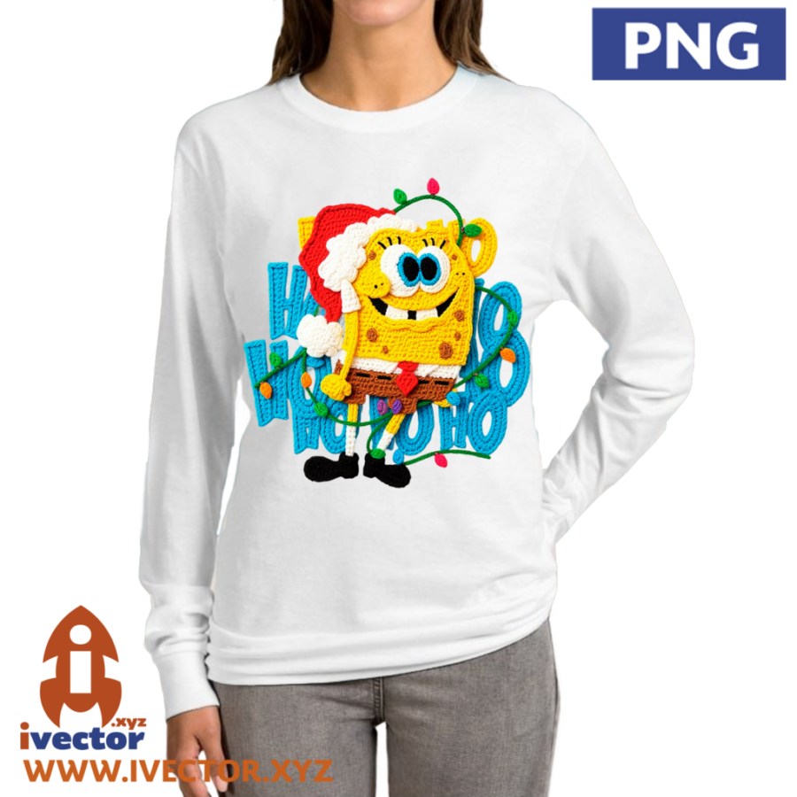 HO-HO-HO-BOB-ESPONJA-PNG-CROCHET-ALTA-CALIDADp1 HO HO HO BOB ESPONJA PNG CROCHET ALTA CALIDAD