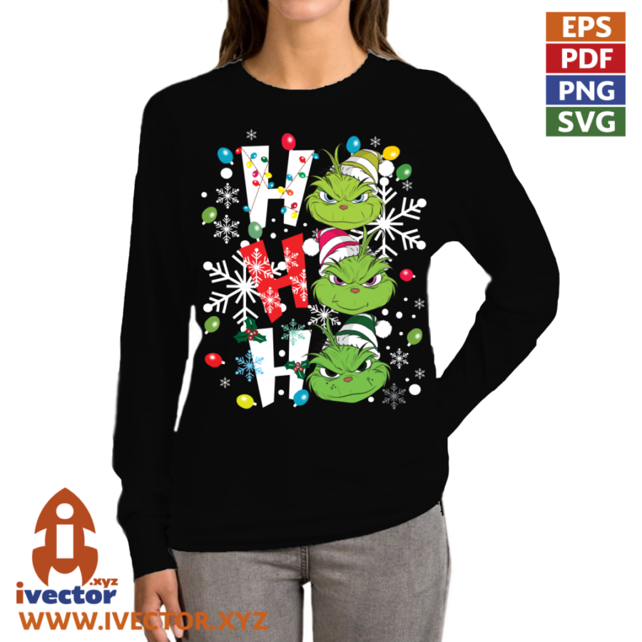 HO-HO-HO-CARAS-GRINCH-COPOS-DE-NIEVE-01P3 HO HO HO CARAS GRINCH COPOS DE NIEVE