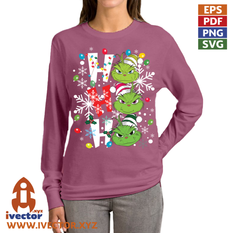 HO-HO-HO-CARAS-GRINCH-COPOS-DE-NIEVE-01P6 HO HO HO CARAS GRINCH COPOS DE NIEVE