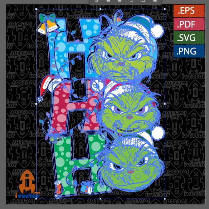 HO-HO-HO-CARITAS-GRINCH-NAVIDAD-VECTOR-EDITABLE_P1 HO HO HO CARITAS GRINCH NAVIDAD VECTOR EDITABLE
