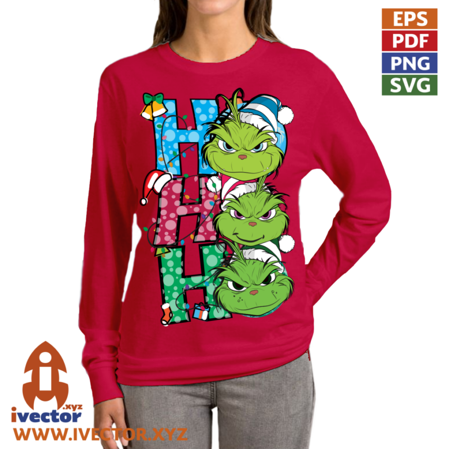 HO-HO-HO-CARITAS-GRINCH-NAVIDAD-VECTOR-EDITABLE_P4 HO HO HO CARITAS GRINCH NAVIDAD VECTOR EDITABLE