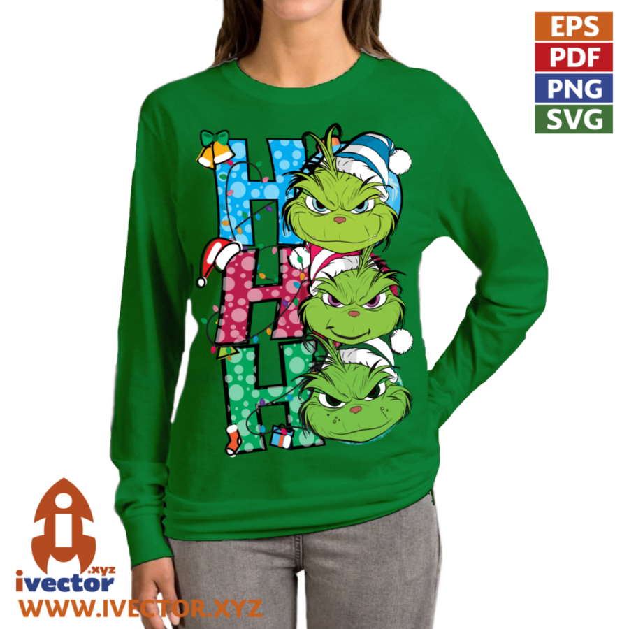 HO-HO-HO-CARITAS-GRINCH-NAVIDAD-VECTOR-EDITABLE_P7 HO HO HO CARITAS GRINCH NAVIDAD VECTOR EDITABLE