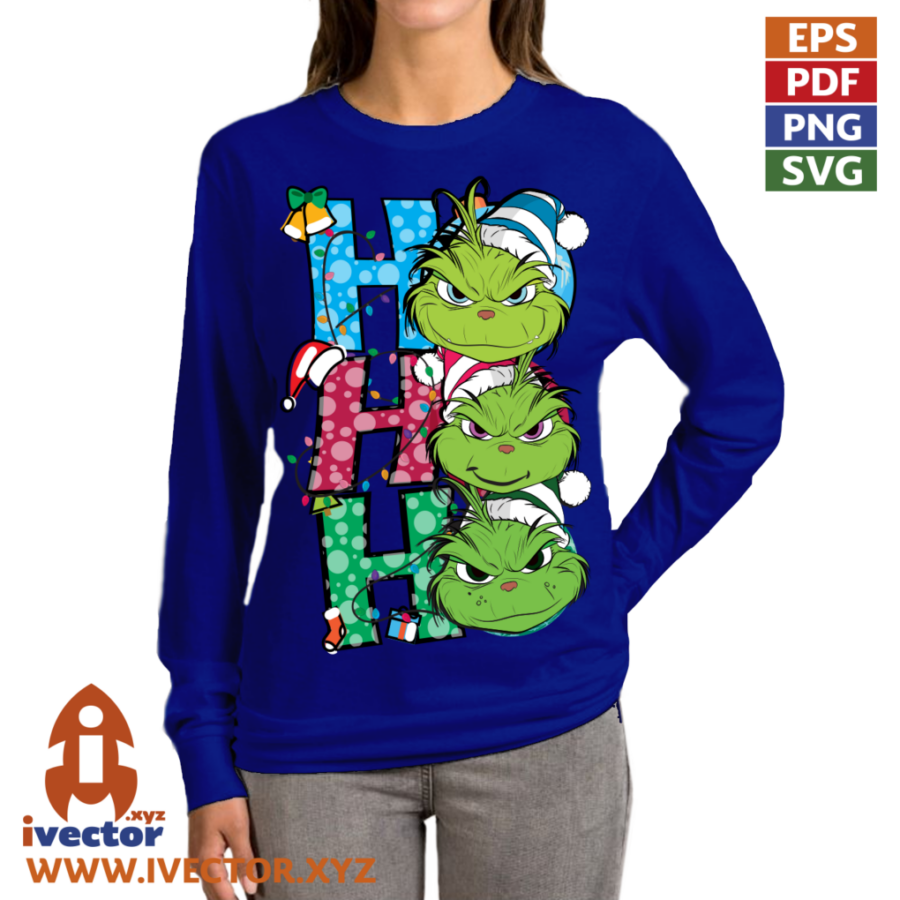 HO-HO-HO-CARITAS-GRINCH-NAVIDAD-VECTOR-EDITABLE_P9 HO HO HO CARITAS GRINCH NAVIDAD VECTOR EDITABLE