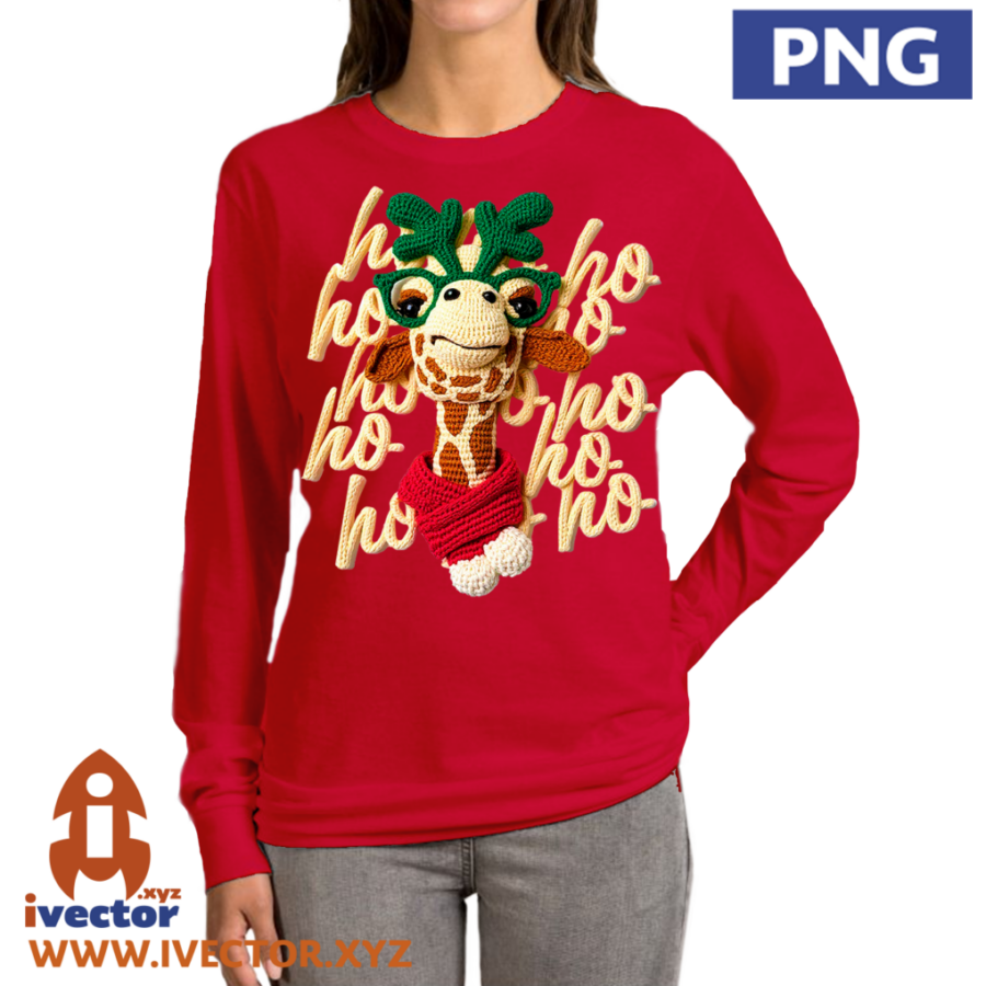 HO-HO-HO-JIRAFA-RENO-NAVIDENO-CROCHET-PNG-ALTA-CALIDAD-P2 HO HO HO JIRAFA RENO NAVIDEÑO CROCHET PNG ALTA CALIDAD