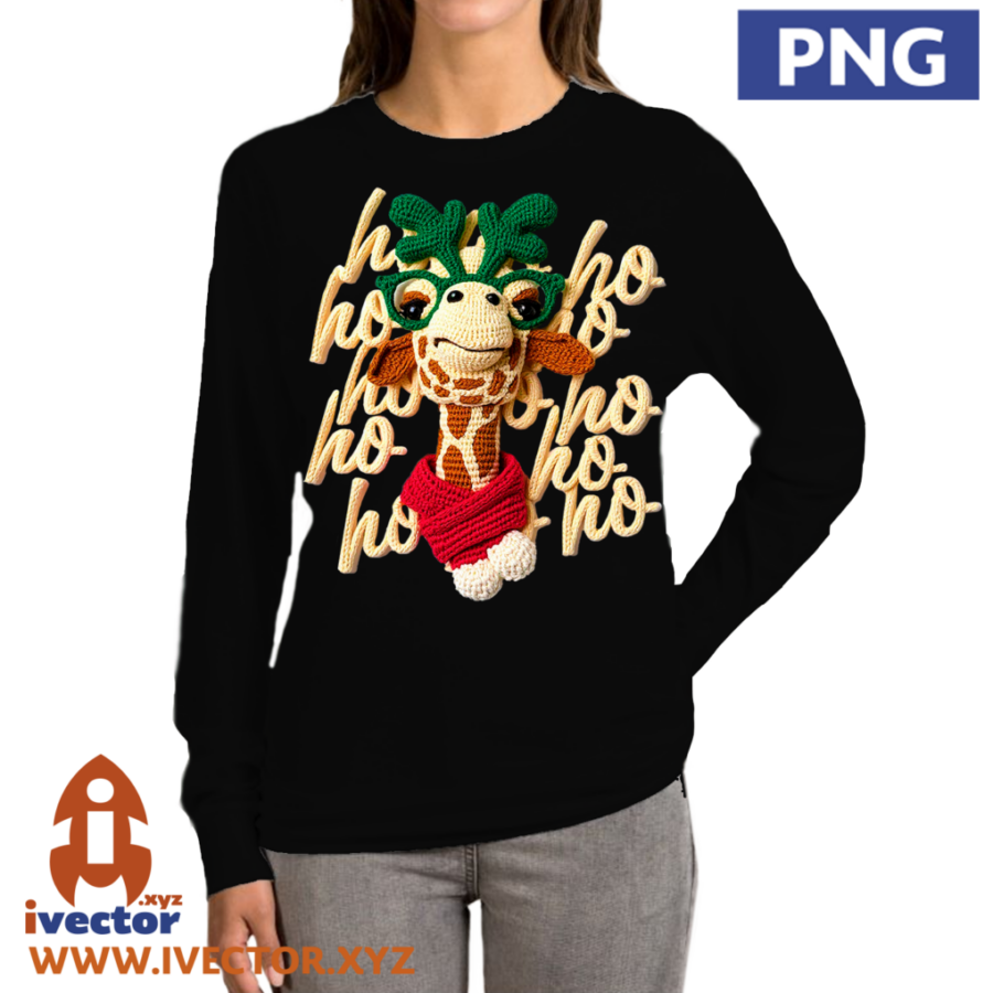 HO-HO-HO-JIRAFA-RENO-NAVIDENO-CROCHET-PNG-ALTA-CALIDAD-P3 HO HO HO JIRAFA RENO NAVIDEÑO CROCHET PNG ALTA CALIDAD