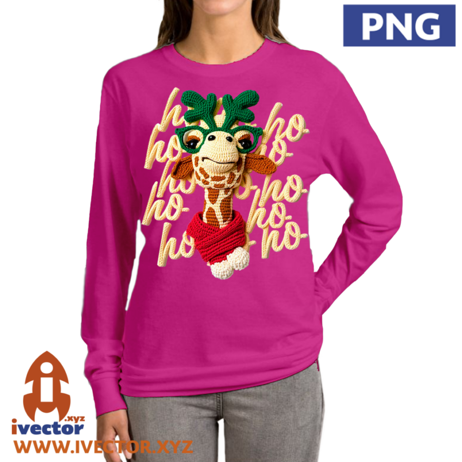HO-HO-HO-JIRAFA-RENO-NAVIDENO-CROCHET-PNG-ALTA-CALIDAD-P5 HO HO HO JIRAFA RENO NAVIDEÑO CROCHET PNG ALTA CALIDAD