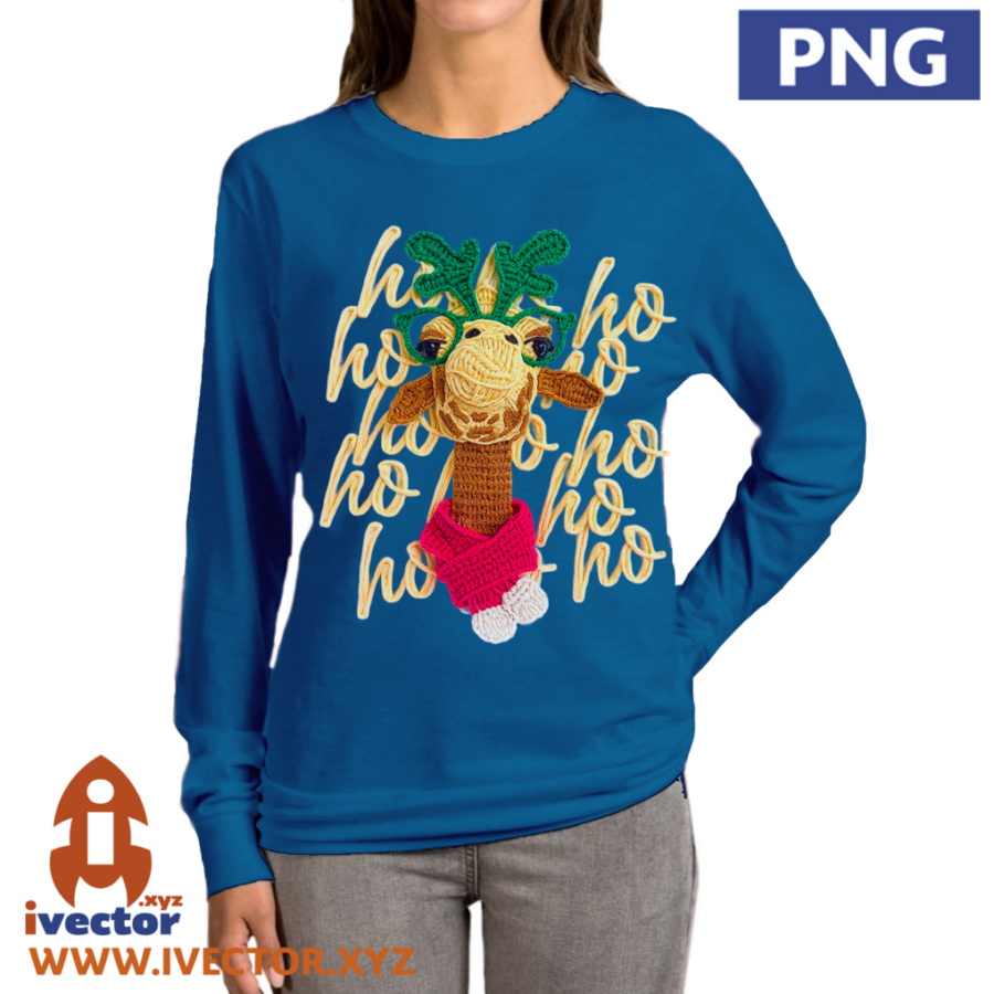 HO-HO-HO-JIRAFA-RENO-NAVIDENO-PNG-CROCHET-ALTA-CALIDAD-P5 HO HO HO JIRAFA RENO NAVIDEÑO PNG CROCHET ALTA CALIDAD
