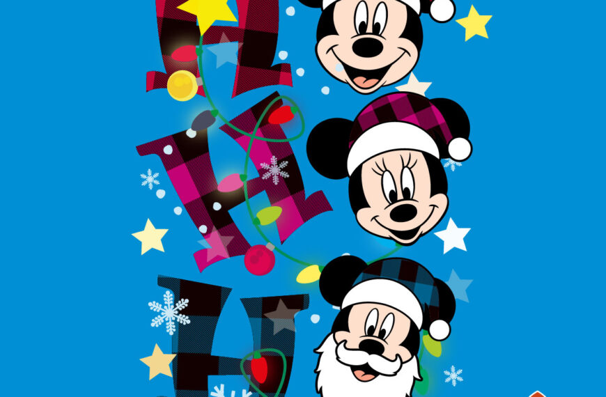 HO HO HO MICKEY AND MINNIE MOUSE DISNEY VECTOR