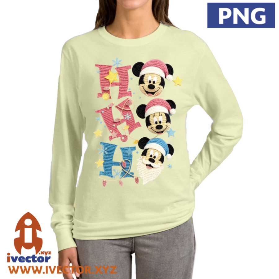 HO-HO-HO-MICKEY-CROCHE-PNG-p HO HO HO MICKEY CROCHE