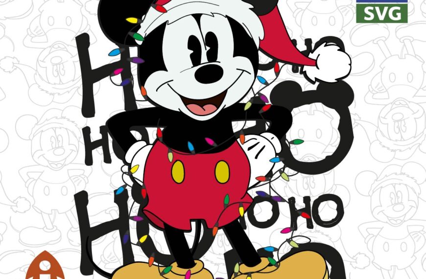 HO HO HO MICKEY MOUSE LUCES PDF EPS