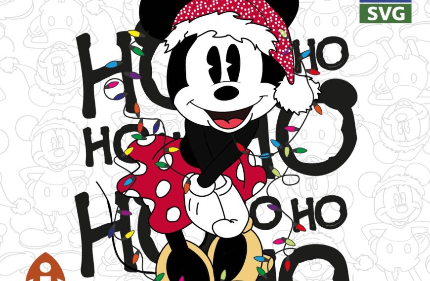 HO HO HO MINNIE MOUSE LUCES PDF EPS