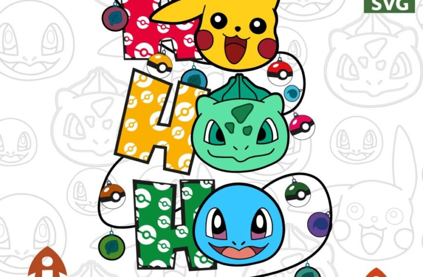 HO HO HO NAVIDAD POKEMON PERSONAJES EPS PDF VECTOR